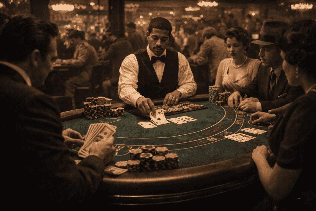 Historia del blackjack en los casinos físicos